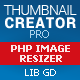 Thumbnail creator and image resizer php script (based on GD Library)